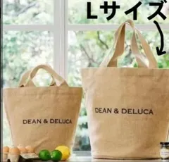 ディーン＆デルーカ トー トバッグ 麻 お買い物 エコバッグ 弁当バッグ 大容量 Lサイズ