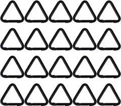 shymie カラビナ 三角 小型 キャンプ 登山 フック アルミ 金属 アウトドア テント ハイキング 20個 セット(ブラック)