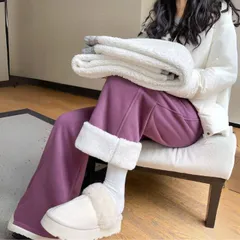 起毛パンツ レディース スウェットパンツ ボトムス 裏起毛 極暖 ウエストゴム ポケット スウェット 裏ボア ワイドパンツ 秋冬 厚手 長ズボン ロング 暖かパンツ イージーパンツ 体型カバー ストレートxiaokb158