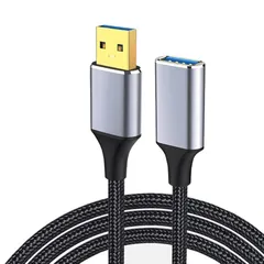 USB 延長ケーブル USB3.0 延長ケーブル 5Gbps高速データ転送 タイプAオス - タイプAメス USB 延長コード (1m) 1