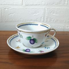 美品】リチャードジノリ ボンジョルノプルーン ティーカップ＆ソーサー