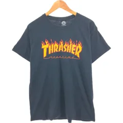 古着 スラッシャー THRASHER ファイヤーパターン サーフ スケートTシャツ メンズL相当/eaa562497