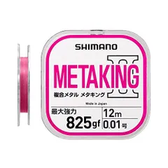 0.01号数_12m シマノ(SHIMANO) メタルライン メタキングII 2021 LG-A11U ピンク 12m 鮎