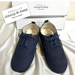 【新品】キセカエシューズJohnny & Jessy ウィングチップ レースアップシューズ +ドレスソール(25.5cm)11,000円