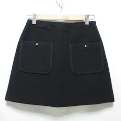 miumiu スカート　ブラック　黒　40 楽天市場】【中古】MIU MIUレザースカート ブラック サイズ：40【価格