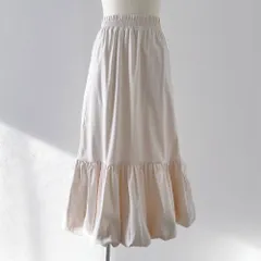 夢展望公式 [新品未使用] サイドレースバルーンロングｓｋ [アイボリー] 他カラー別ページ有  スカート マーメイド（ロング） 535507-01