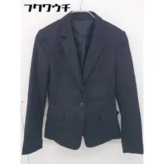 ◇ A day in the life UNITED ARROWS ピンストライプ 長袖 ジャケット サイズ36 ネイビー レディース  【中古】 【1202030001807】