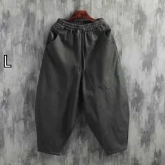 [L]秋冬 コーデ メンズ  服 シンプル ファッション オシャレ 大人 かっこいい 大きいサイズ ストリート 紳士服 シルバーフォックス ベルベット 厚手 リネン パンツ ゆったり ワイド レッグ 綿麻 カジュアル