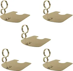 NYANDELMO ポップスタンド リングスタンド プライスカード 写真立て 5個セット(ゴールド,  5cm)