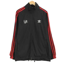 80s アディダス トラックジャケット ネイビー korn 美品 L ネイビー Adidas トラックジャケット 80s 90s アディダス