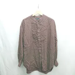 ◇ ⊇ JEANASiS ジーナシス 長袖 ブラウス サイズF ブラウン レディース E  【1502030000214】