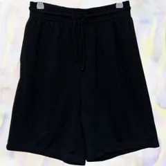 H&M　エイチアンドエム　ショートパンツ　ブラック　メンズ　ウエストゴム　ジャージ　無地　Sサイズ　運動　スポーツ　楽ちん