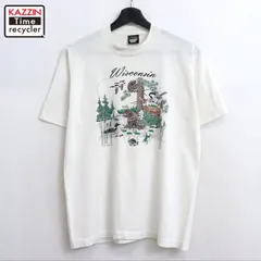 80s USA製 vintage SCREEN STARS アニマル プリント 半袖Ｔシャツ メンズ 表記Lサイズ
