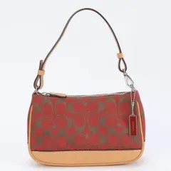 美品 コーチ シグネチャー キャンバス 6094 レザー ハンドバッグ トート 本革 ブランド レディース MMM BK18-5【中古】