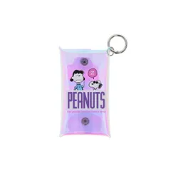 【メール便】スヌーピー ミニポーチ オーロラクリアミニポーチ コミカルシーンズ ジョークール ピーナッツ サンスター文具 コインケース イヤホンケース キャラクター グッズ 