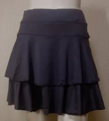 【スポーツ＆アウトドア】レディス　２段ティアードランニングスカート＜ダークグレー：ＭーＬ＞s-5【ランスカ】【ランニング】【山ガール】【フィットネス】【ペプラム】【市民マラソン】【ランスマ】