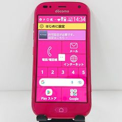 らくらくスマートフォン me F-01L ドコモ ピンク 送料無料 本体 c13246