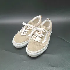 ◇ Θ VANS ヴァンズ V36CK 異素材 ローカット スニーカー サイズ22.0 ベージュ系 レディース E  【1410290058213】
