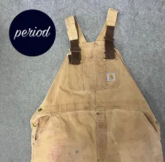 P619 Carhartt 90s 古着　ダック　ダブルニー　オーバーオール