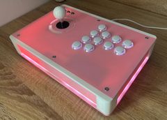 DP-3Ⅱ/LED搭載 ブラックレッド/ジョイスティックモデル アケコン DP-3Ⅱ/LED搭載 ブラックレッド/ジョイスティックモデル