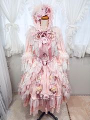 青木美沙子さんコラボレーション お茶会ワンピースボンネットセット エルプレスエル0078