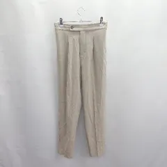 ◇ Θ cheek チーク バックウエストゴム タック入り ストレートパンツ サイズＦ ベージュ系 レディース E  【1503050001540】
