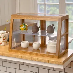 ミニチュア 1/6スケール 木製 ラック カウンター上収納 ショーケース