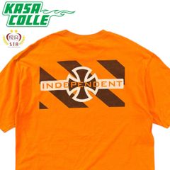 【INDEPENDENT】インディペンデント ロゴプリントTシャツ（オレンジ）/90s/NHSタグ