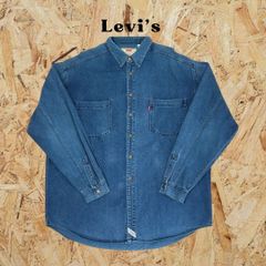 【XL】80s　Levi's リーバイス　デニムシャツ　ヴィンテージ　ビンテージ　オーバーサイズ　大きいサイズ　古着
