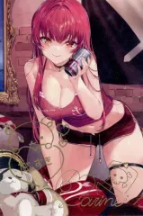 【中古】ポストカード 宝鐘マリン 箔押し複製サイン＆直筆メッセージ入りあかさあい描き下ろしポストカード 「バーチャルYouTuber ホロライブ 宝鐘マリン 活動3周年記念 活動3周年記念フルセット 数量限定ver.」 購入特典