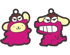 【中古】キーホルダー 3.ワニ山さん＆ポムポムプリン 「クレヨンしんちゃん×サンリオキャラクターズ ペアチャームコレクション」