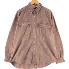 古着 90年代~ トミーヒルフィガー TOMMY HILFIGER 長袖 ボタンダウン ライトネルチェックシャツ メンズXL相当 ヴィンテージ/eaa526687