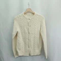 ◇ ⊇ UNITED ARROWS ユナイテッドアローズ ウール混 長袖 ニットカーディガン サイズ表記なし アイボリー レディース E  【1412090028328】