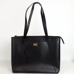 【MICHAEL KORS】マイケルコース MKロゴ ブラック ゴールド レザー レディース【中古】4-5 41611