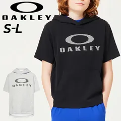 オークリー キッズ 半袖 スウェットパーカー OAKLEY YTR QD PONTE SS HOODIE 9.0 子供服 140-160cm ジュニア ユース プルオーバー 薄手 半そで 速乾 スポーツウェア スエット 子ども キッズウエア/FOA407707