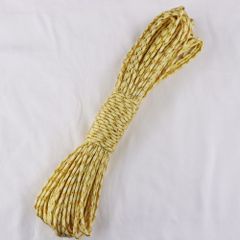 【アウトレット品】パラコード　4mm×30m　白×ゴールド