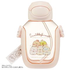 스미코 구라시 원 푸시 빨대 병 530ml 클리어 병