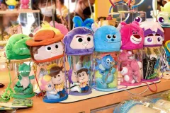 Disney(ディズニー) 立体的な シースルー ドールバッグ クロスバッグ ピクサー ロッソ マイク サリバン ダッキー&バニー