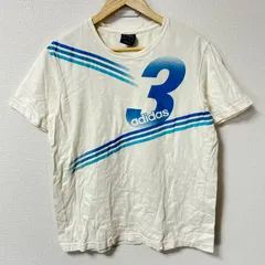 (^w^)b adidas アディダス クルーネック 半袖Tシャツ コットン 綿100% ナンバー ロゴプリント スポーツMIX トレーニング カジュアル トップス デイリー タウンユース オフホワイト 白 メンズ サイズO