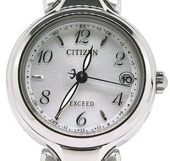 ★未使用！CITIZEN シチズン EXCEED エクシード ハッピーフライト ES9470-50A エコ・ドライブ電波時計 レディース★