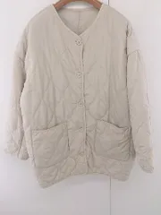 ◇ INGNI イング 中綿 長袖 ブルゾン サイズM ベージュ レディース E  【1304100021118】