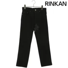 クロムハーツ DNM PANTS BLK フレアニーステッチデニムパンツ メンズ CHROME HEARTS クロムハーツ クロスパッチ クロスボールボタン