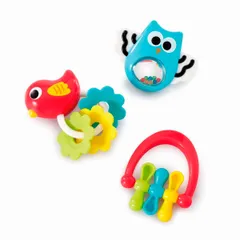 【人気商品】出産祝い 赤ちゃんおもちゃ がらがら 200381 3個セット ラトル マイファースト 正規品 3ヶ月からのベビートイ アーリーラーニングセンター