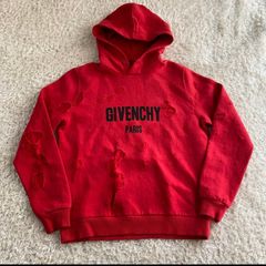 m*i様 GIVENCHY ダメージ加工 フード付きパーカー - メルカリ