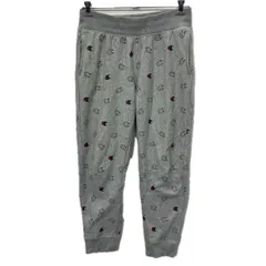 Champion スウェットパンツ L グレー チャンピオン イージーパンツ リバースウィーブ 総柄 ロゴ ボトムス 古着卸 アメリカ仕入 2508-891