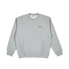 CARHARTT WIP カーハート AMERICAN SCRIPT SWEATSHIRT (アメリカン スクリプト スウェットシャツ) 裏起毛 クルー ネック トレーナー カジュアル ストリート GREY HEATHER (グレー) I025475V6XX