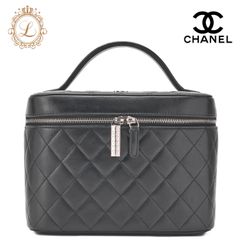 CHANEL シャネル マトラッセ バニティ ハンドバッグ ラムスキン 黒（シルバー金具） レディース バッグ  レディース 【中古】【送料無料】