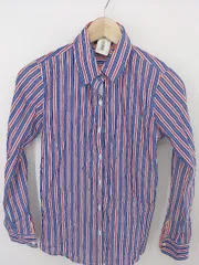 ◇ ◎ TOMMY HILFIGER ストライプ 長袖 シャツ ブラウス サイズ 6 ブルー レッド ホワイト レディース P  【中古】 【1210060010591】