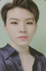 【中古】コレクションカード(男性) SEVENTEEN/WOOZI(ウジ)/バストアップ・衣装黒・両手下げ・口角上げ・裏面黒/CD「3RD Album ： An Ode(Real ver.)封入特典フォトカード