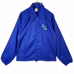 80sUSA製ホライズンHorizonナイロンジャケットコーチジャケットブルゾン刺繍ワッペン青ブルーvintageヴィンテージ40710